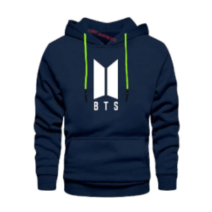NAVY BLUE BTS PRINTED WINTER WARM